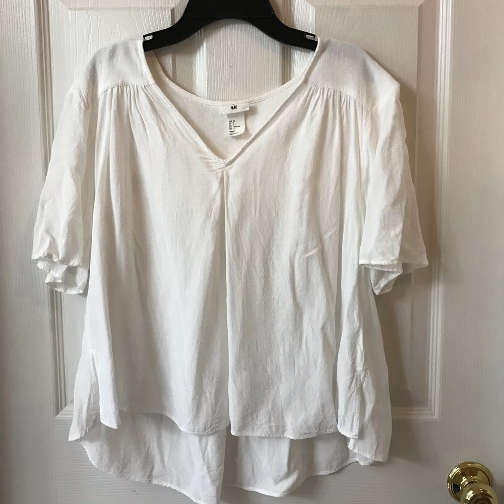 White flowy blouse